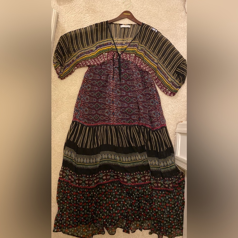 Colorful Patterned Maxi Dress - Picture 3 of 6